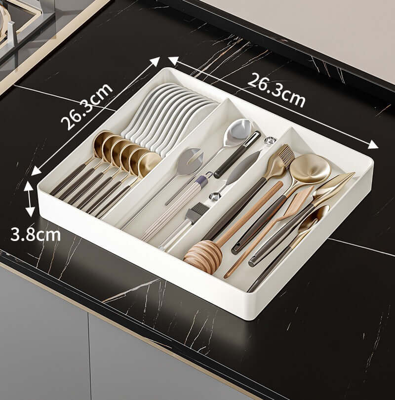 Küchen-Schubladenorganizer - Ordnungssystem für Besteck & Utensilien
