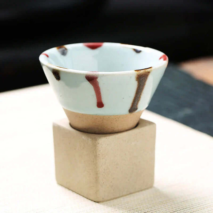 Handgefertigte Keramik Teetasse - Japanischer Stil