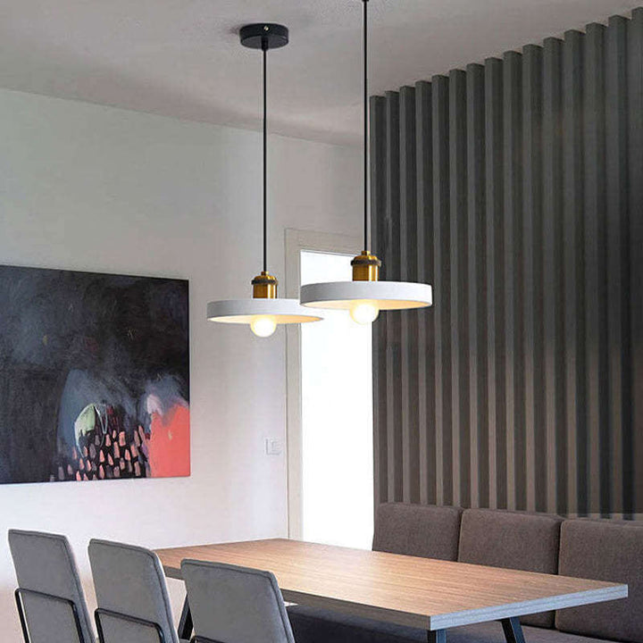 Moderne LED Pendelleuchte im Morandi-Stil