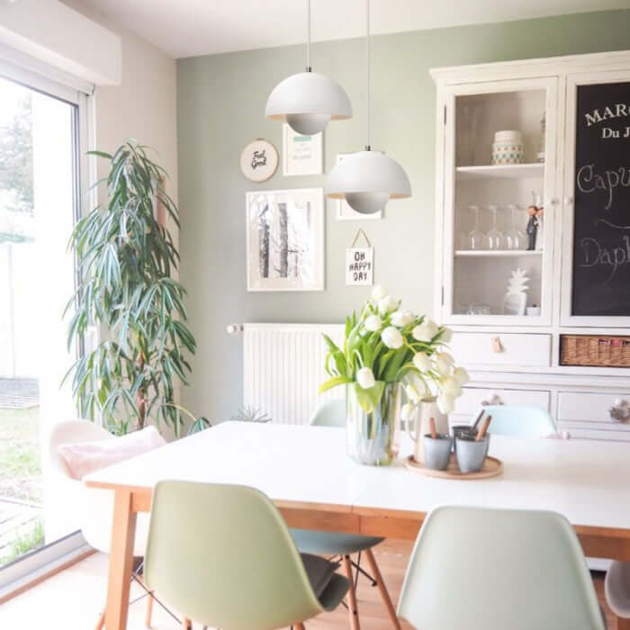 Suspension design macaron bourgeon de fleur