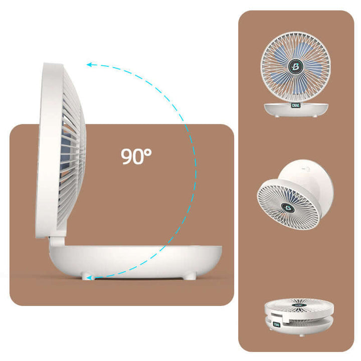 Kleiner Faltbarer Ventilator, USB, 3 Geschwindigkeiten