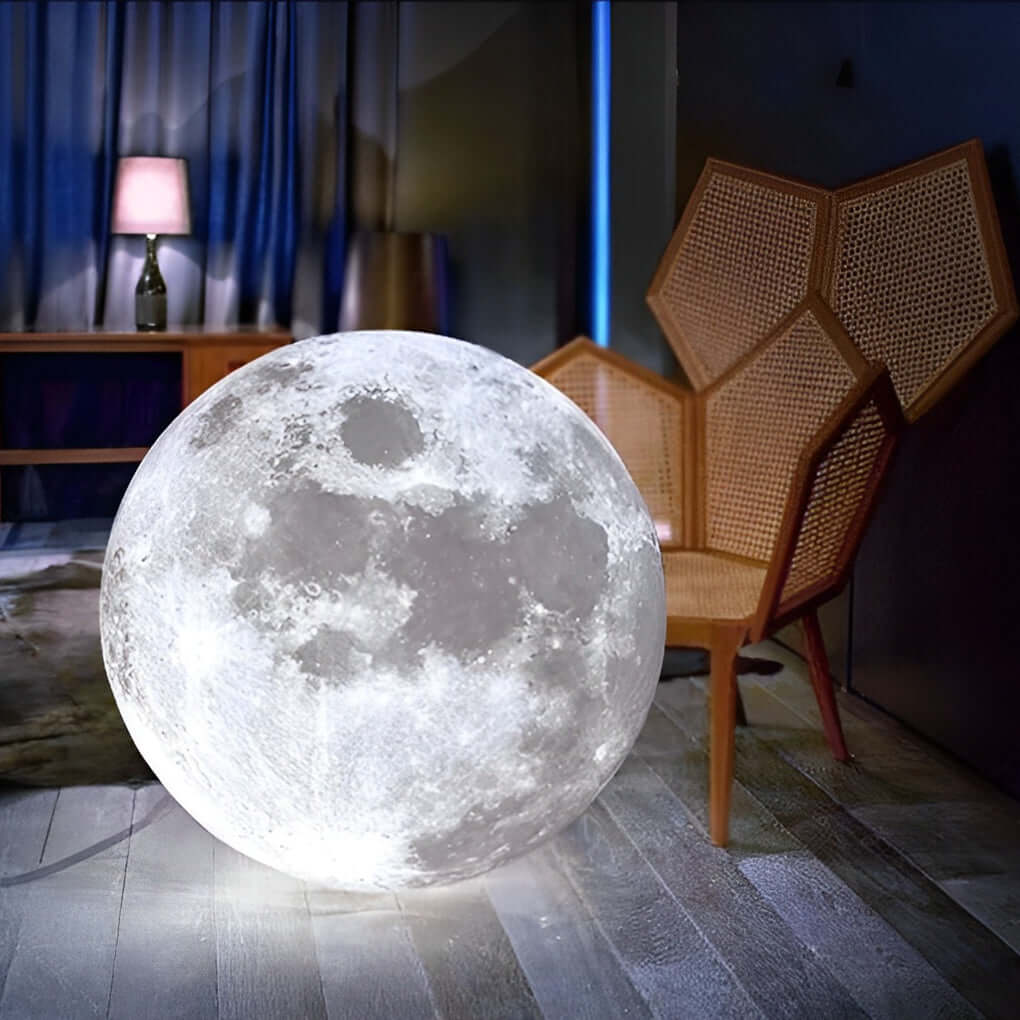 3D Mond Pendelleuchte - dimmbar