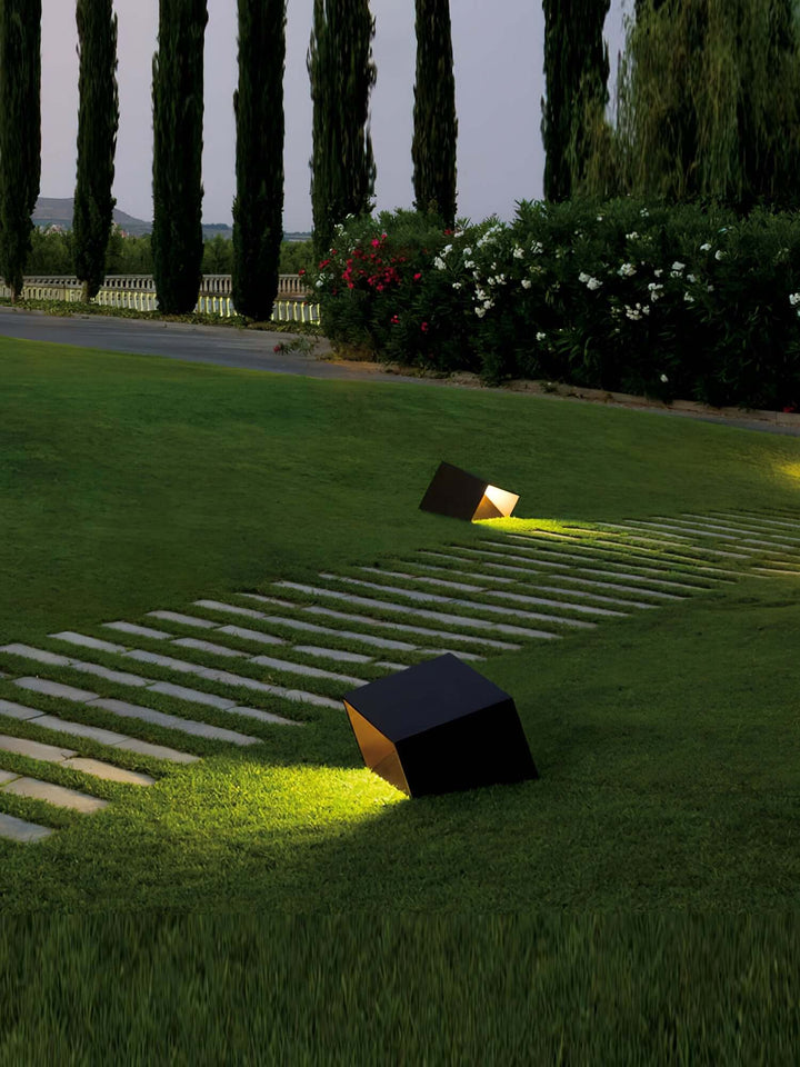 Solar Aussenleuchte Garten LED Würfel IP65