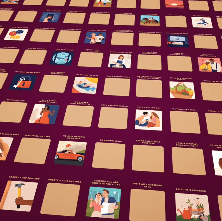 Paarkalender: 100 Date Ideen zum Freirubbeln