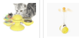 Jouet pour chat avec griffoir et moulin à vent - Interactif