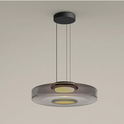 Elegante Bauhaus Glas-Hängeleuchte