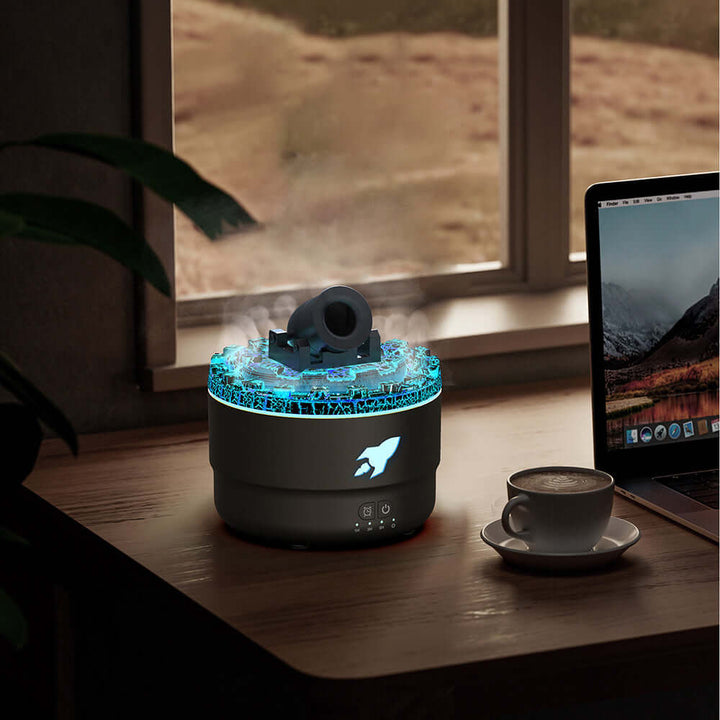 Lava-Aromadiffusor & Luftbefeuchter mit LED-Nachtlicht
