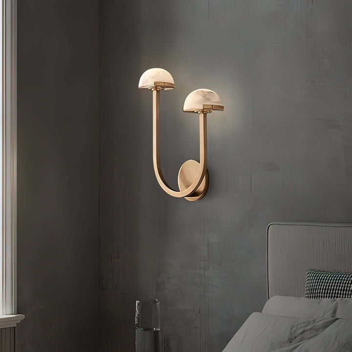 Pilz Alabaster Wandleuchte, Modernes Design
