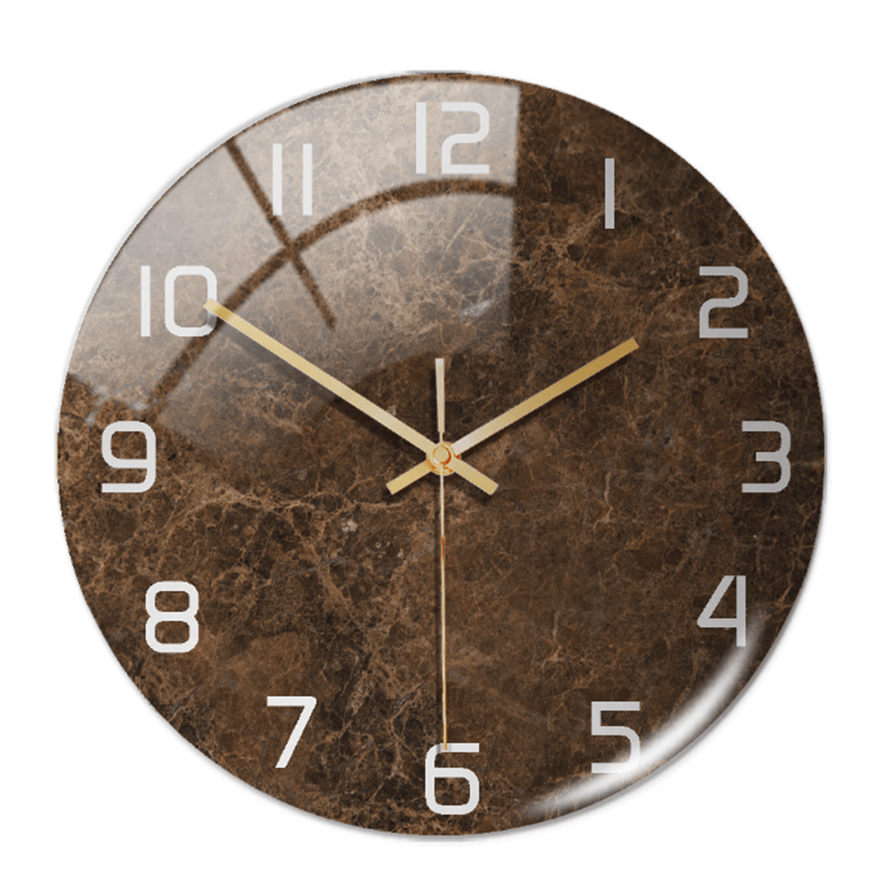 Horloge murale élégante aspect marbre 30 cm
