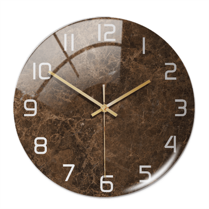 Horloge murale élégante aspect marbre 30 cm