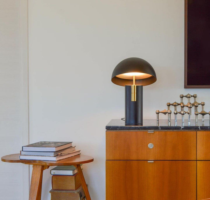 Lampe de table au design moderne avec cylindres rotatifs