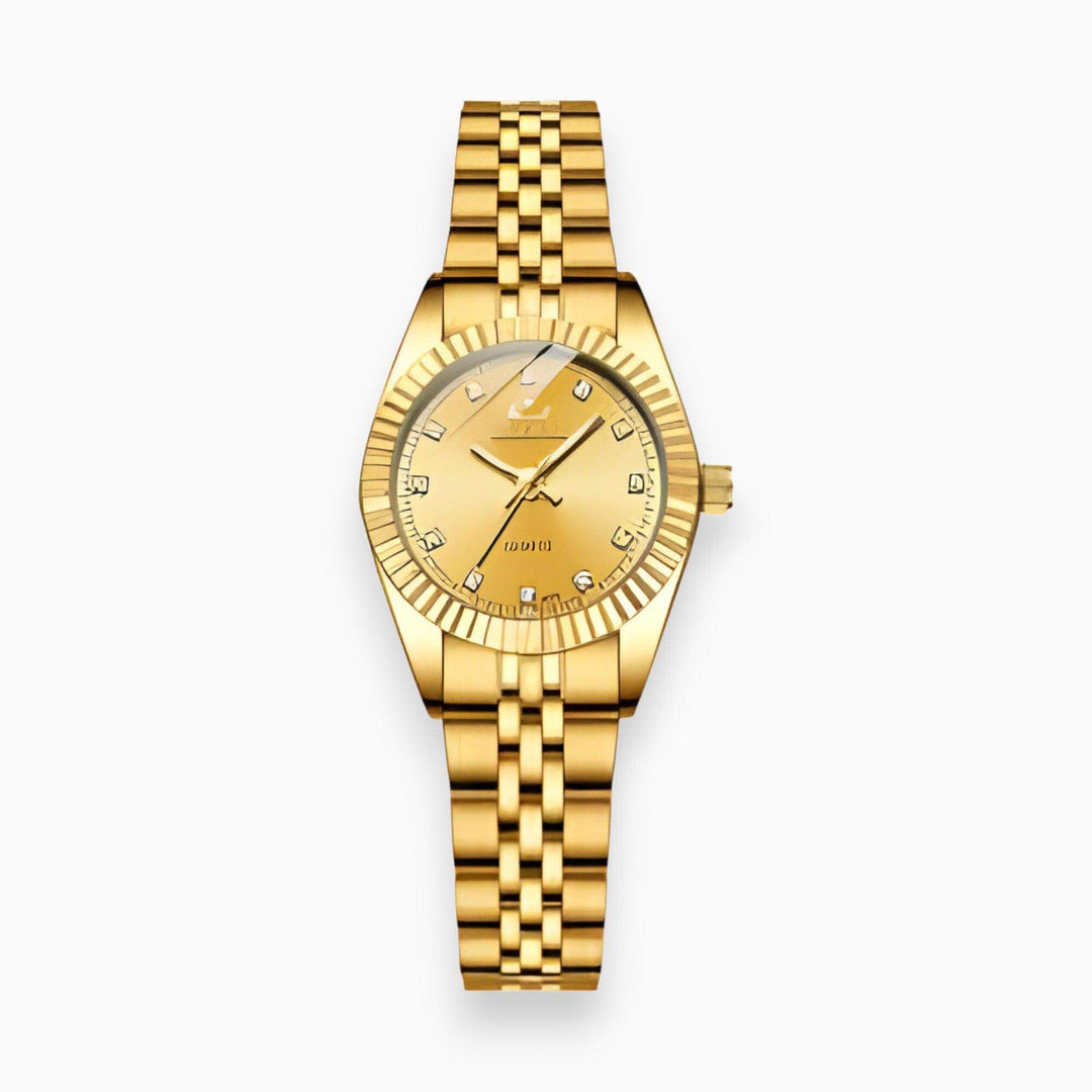 Glamouröse Damen-Armbanduhr mit Kristallen