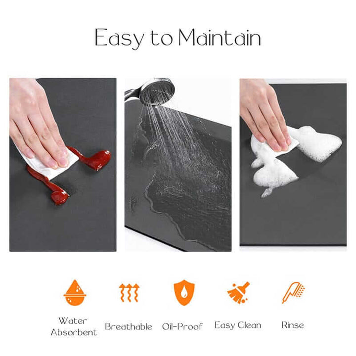 Tapis égouttoir de cuisine super absorbant à séchage rapide