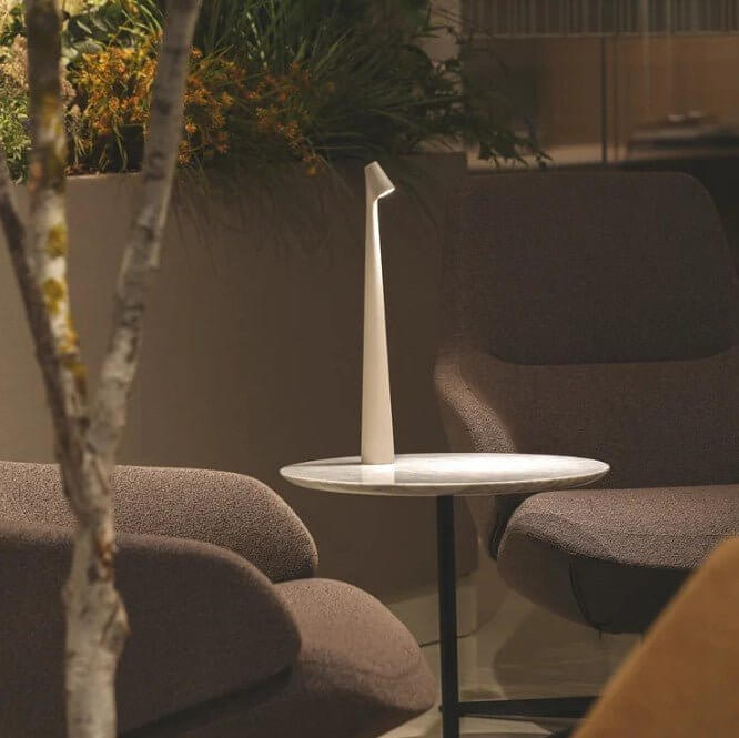 Tragbare LED Tischleuchte, dimmbar, Alu