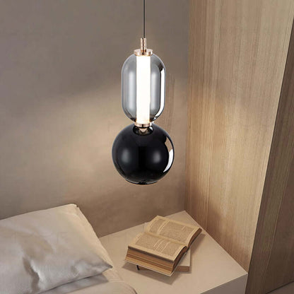 Skandinavische Design Pendelleuchte Glas & Eisen