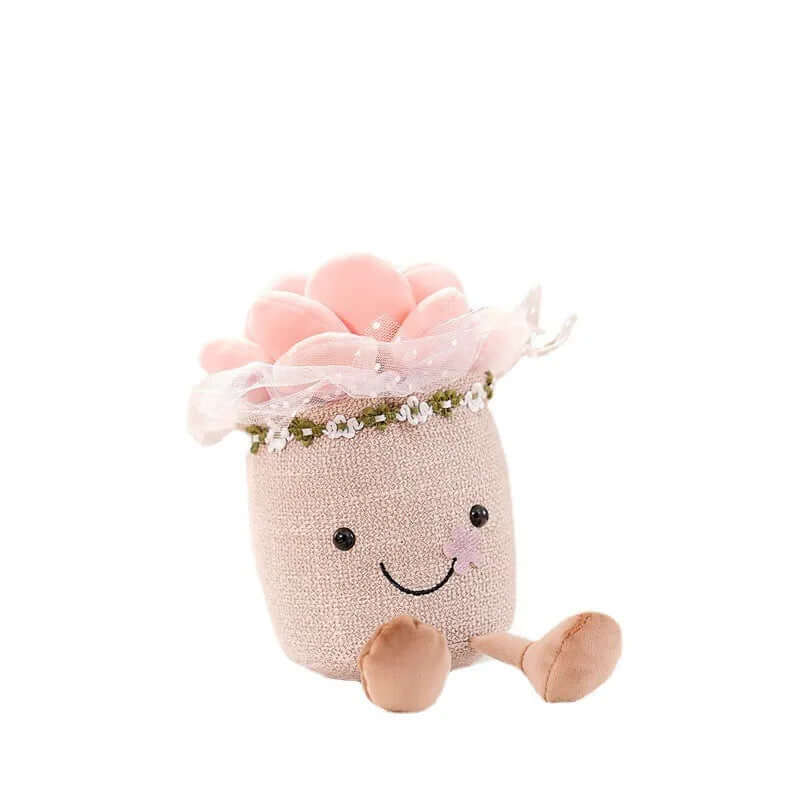 Peluche fleur câline - compagnon d'oreiller doux