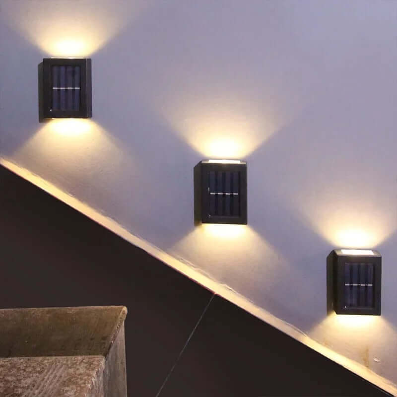 Solar LED Wandleuchte Außen