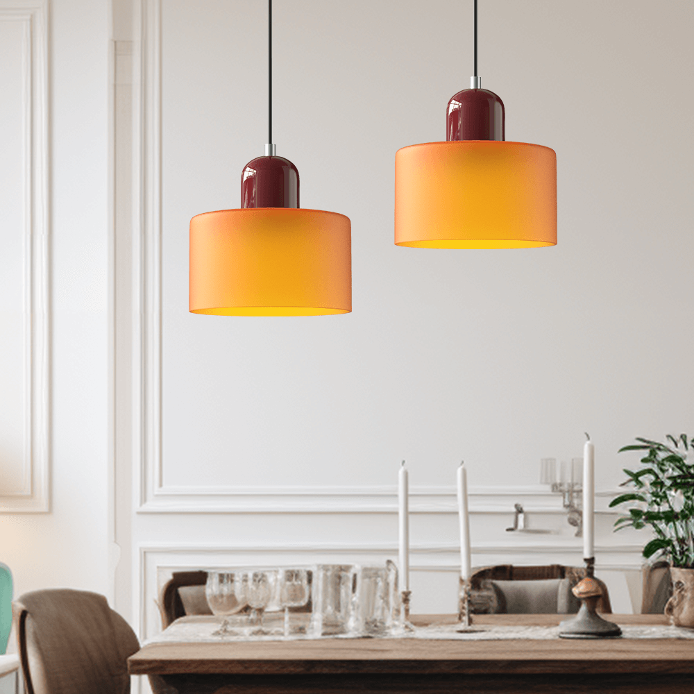 Bauhaus Glaspendelleuchte Modern