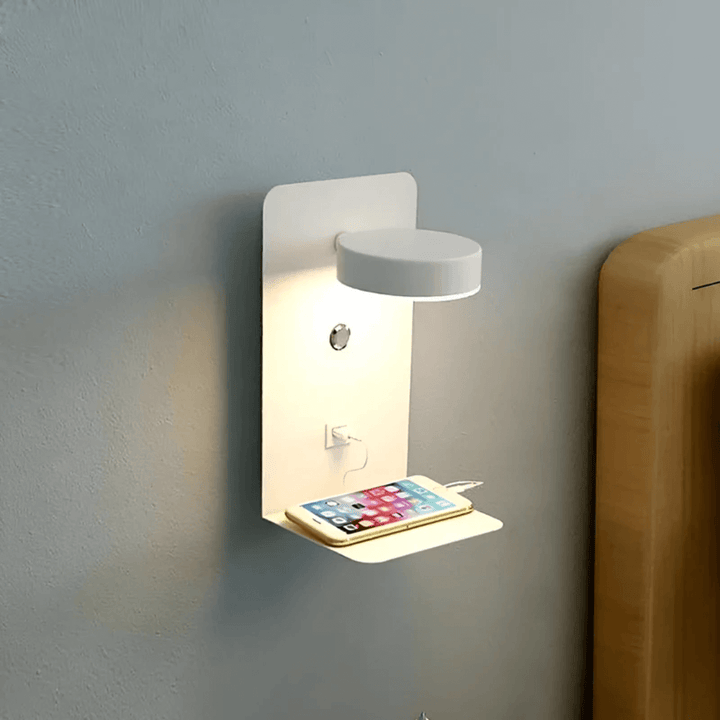 LED Wandlampe mit USB Ladeanschluss