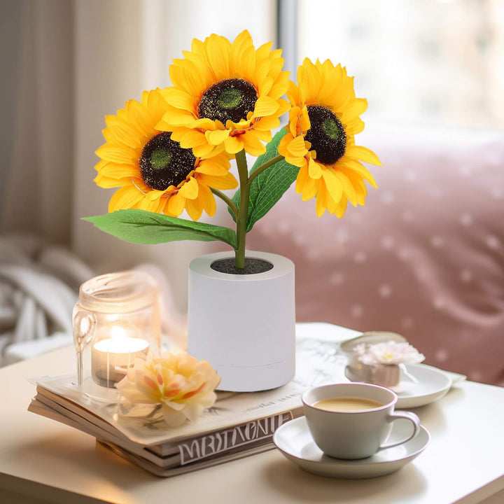 LED Sonnenblumenlampe Stimmungslicht Dekoleuchte