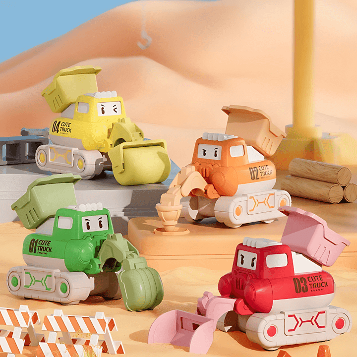 Kinder Spielzeug Baufahrzeuge Set – Mini-Bagger & Co.