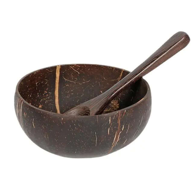 Kokosnuss Schalen Schüssel Set - Natürlich & Handgefertigt