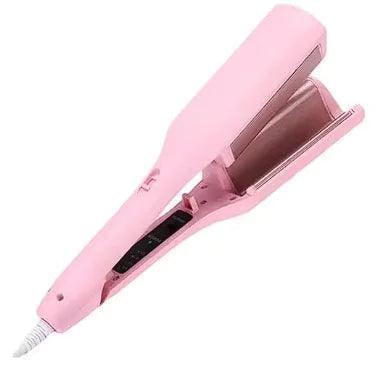 "Französischer Wellen-Haarglätter mit antistatischer Keramikbeschichtung, lila, für schnelles, glamouröses Styling."