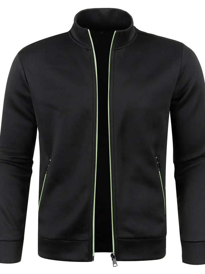 Graue Herren Weste mit Reißverschluss vorne, ideal für Winter, bietet Stil und Komfort für vielseitige Aktivitäten.