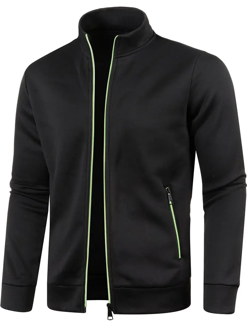 Graue Herren Weste mit Reißverschluss vorne, ideal für Winter, bietet Stil und Komfort für vielseitige Aktivitäten.