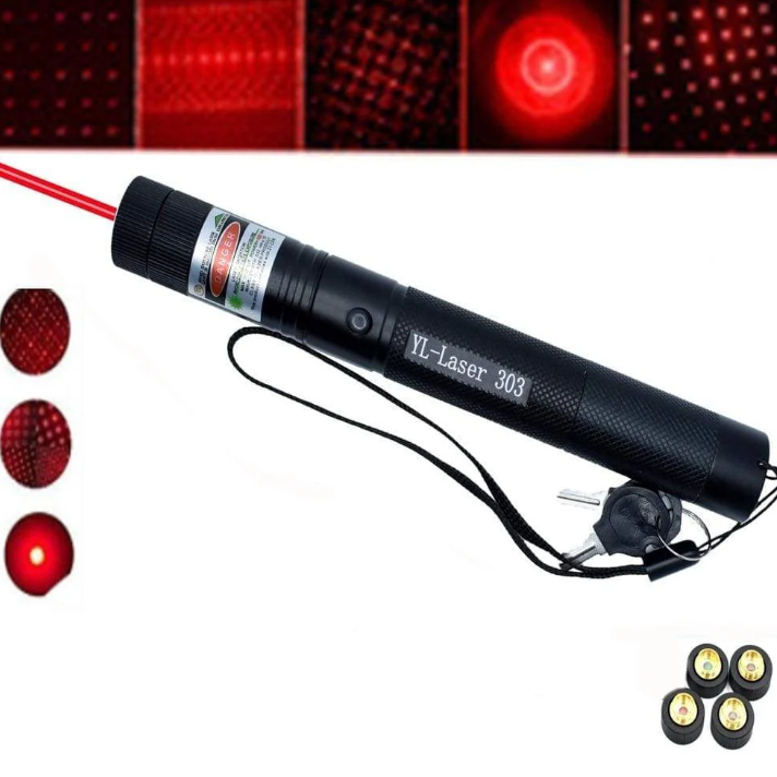 Grüner Hochleistungs-Laserpointer mit robustem Aluminiumgehäuse und ergonomischem Design für präzise Anwendungen.