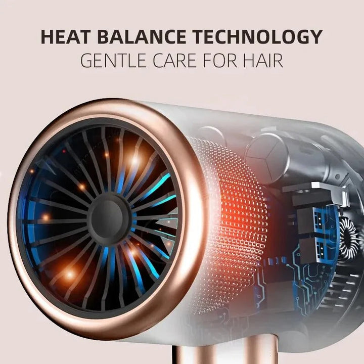 "Haartrockner 2400W mit Ionen-Technologie, ergonomisches Design, schwarz/weiß, effizienter Frizz-schutz für glänzendes Haar"