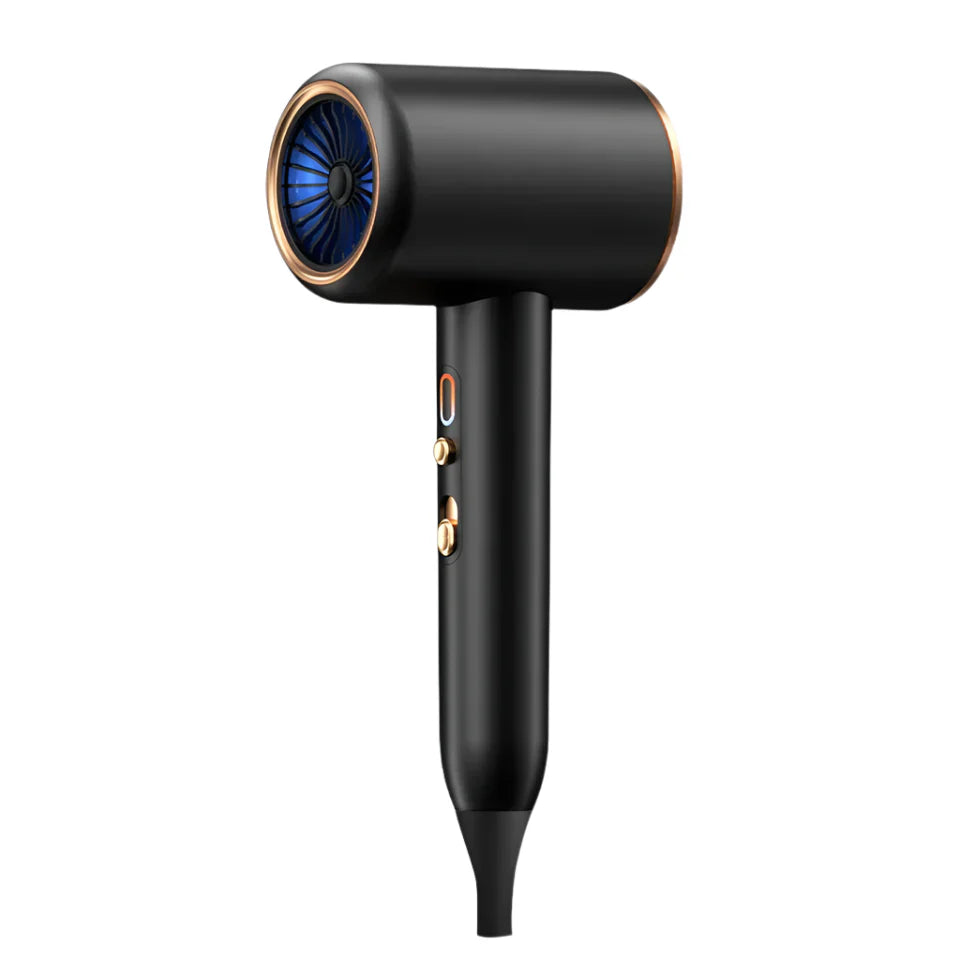 "Haartrockner 2400W mit Ionen-Technologie, ergonomisches Design, schwarz/weiß, effizienter Frizz-schutz für glänzendes Haar"