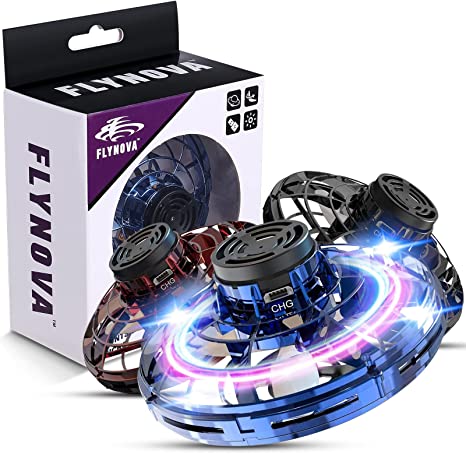 Handgesteuertes Infrarot-UFO-Spielzeug mit LED-Lichteffekten, schwebend in der Luft, ideal für Kinder und Erwachsene.