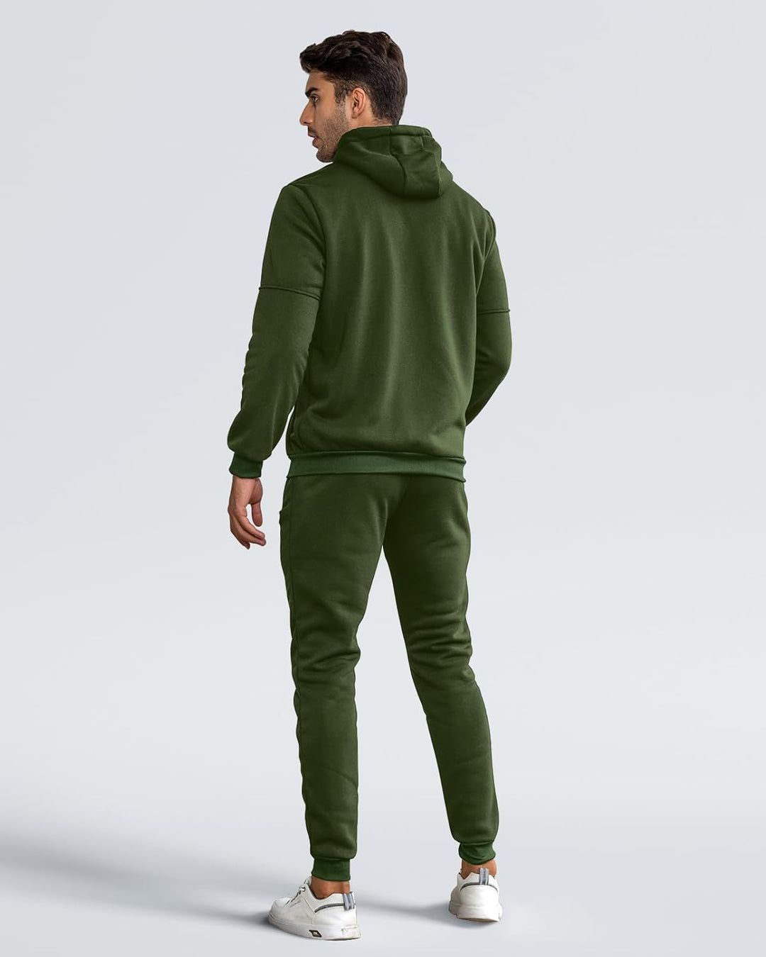 "Herren Slim-Fit-Trainingsanzug atmungsaktiv, dunkelblau, Vorderansicht, stilvoller Look, leichtes Material für Sport & Freiz