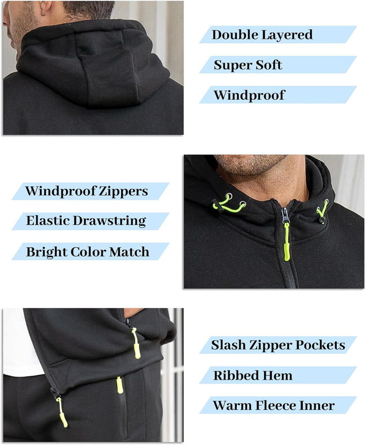 "Herren Slim-Fit-Trainingsanzug atmungsaktiv, dunkelblau, Vorderansicht, stilvoller Look, leichtes Material für Sport & Freiz