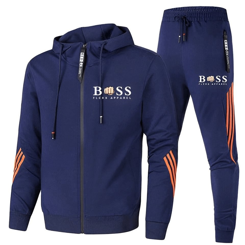 "Herren Sportanzug Set, 2-teilig, atmungsaktiv, schwarz und grau, sportliches Design für Training und Freizeit, bequem."