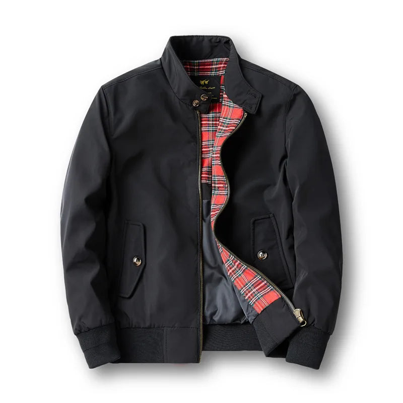 "Herren Übergangsjacke, wetterfest, modern, elegantes Design, wasserabweisend, funktionale Taschen, ideal für Freizeit."