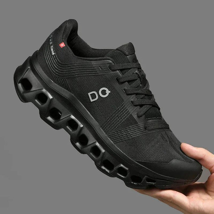 "Herrensneaker, atmungsaktiv, leicht, grau, elegantes Design, Freizeit und Sport, maximaler Komfort, klassische Schnürung."