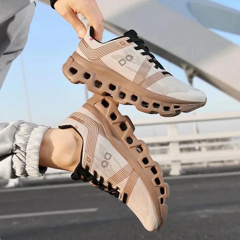 "Herrensneaker, atmungsaktiv, leicht, grau, elegantes Design, Freizeit und Sport, maximaler Komfort, klassische Schnürung."