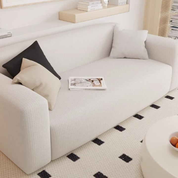 "Hochelastischer, wasserdichter Sofaschutz in Beige, kratzfest und anpassbar für perfekten Schutz und stilvolles Design"