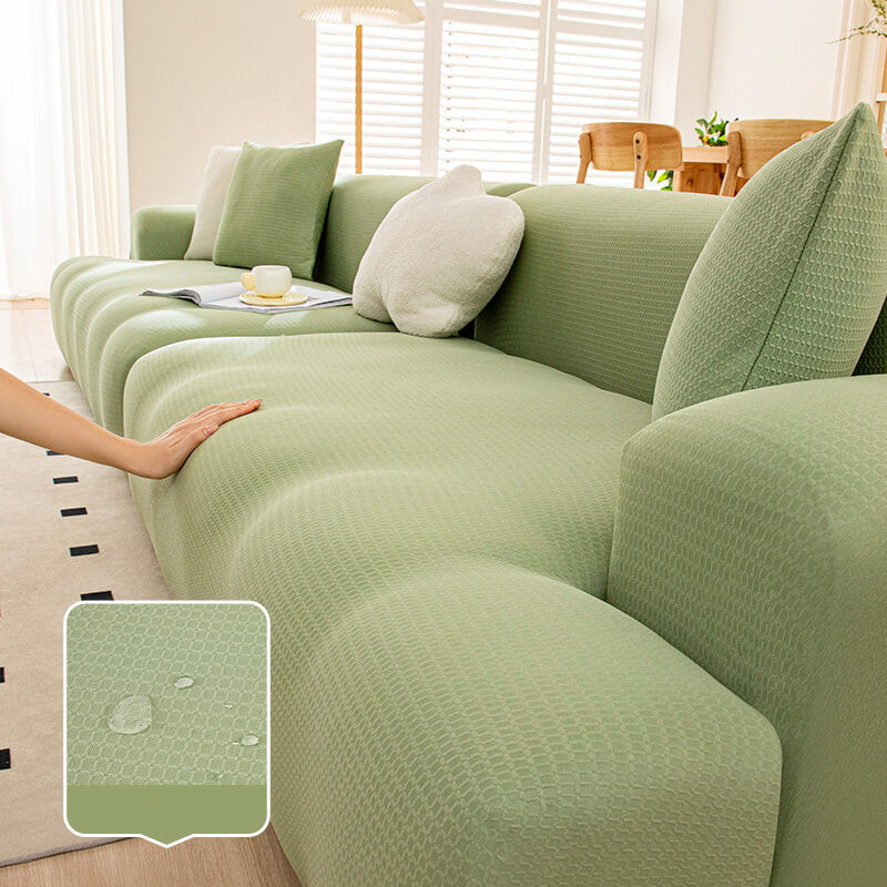 "Hochelastischer, wasserdichter Sofaschutz in Beige, kratzfest und anpassbar für perfekten Schutz und stilvolles Design"