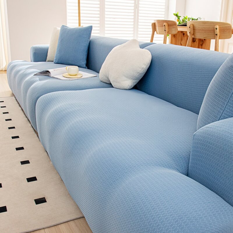 "Hochelastischer, wasserdichter Sofaschutz in Beige, kratzfest und anpassbar für perfekten Schutz und stilvolles Design"