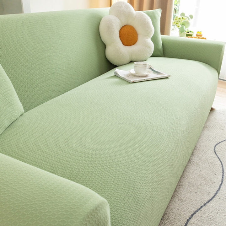 "Hochelastischer, wasserdichter Sofaschutz in Beige, kratzfest und anpassbar für perfekten Schutz und stilvolles Design"