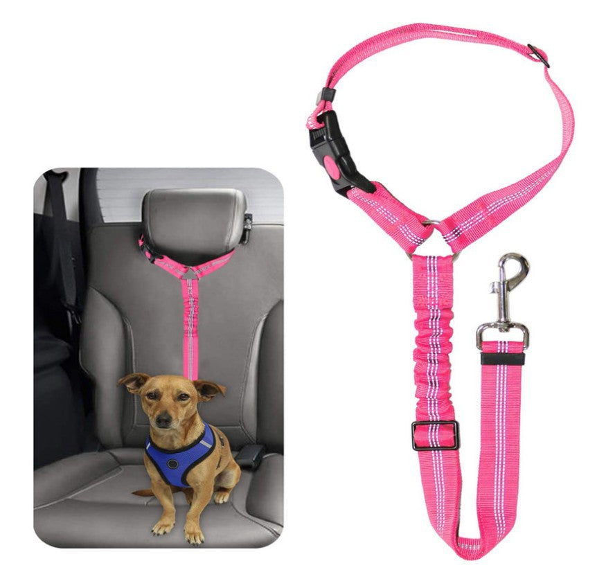Hunde Auto Sicherheitsgurt, verstellbar, vielseitige Farben, 360-Grad-Karabiner, für sichere und bequeme Autofahrten.