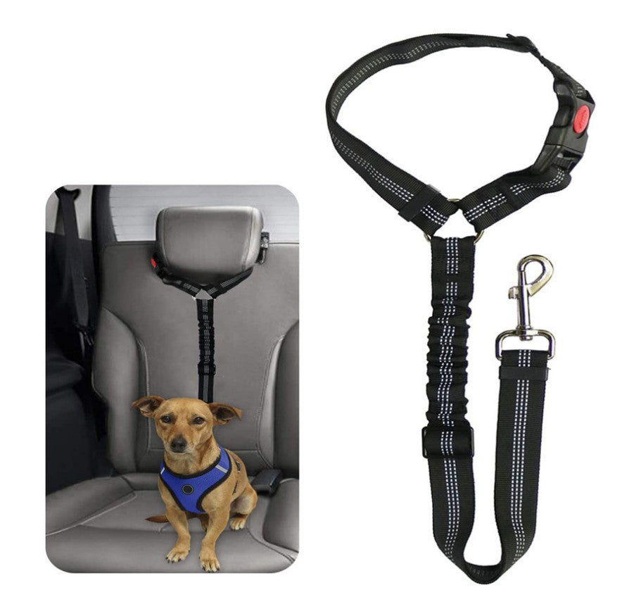 Hunde Auto Sicherheitsgurt, verstellbar, vielseitige Farben, 360-Grad-Karabiner, für sichere und bequeme Autofahrten.