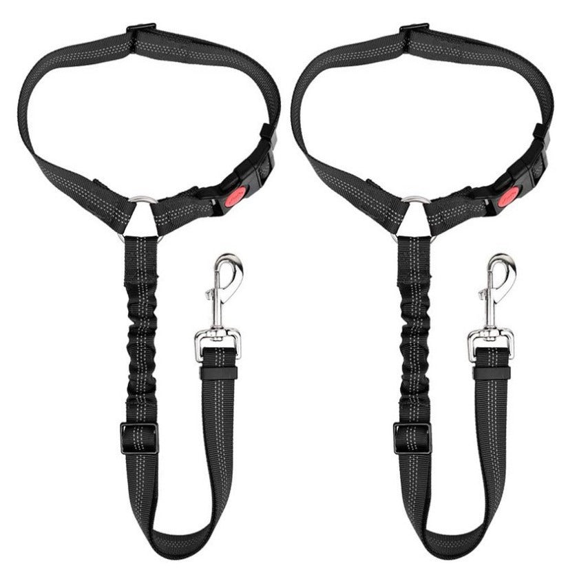 Hunde Auto Sicherheitsgurt, verstellbar, vielseitige Farben, 360-Grad-Karabiner, für sichere und bequeme Autofahrten.