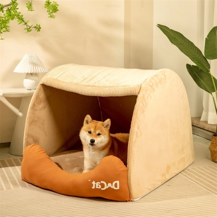 Lit-tente confortable pour chien - Doux et chaud