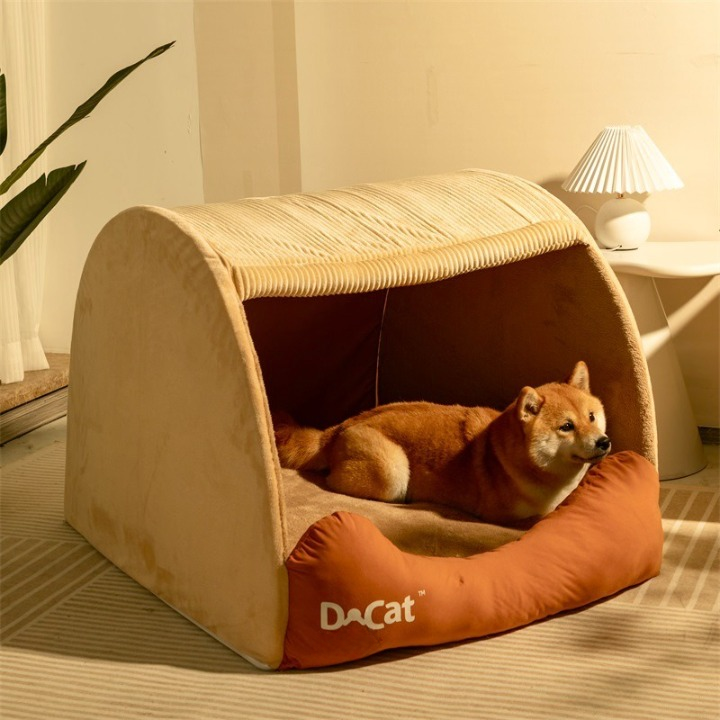 Lit-tente confortable pour chien - Doux et chaud