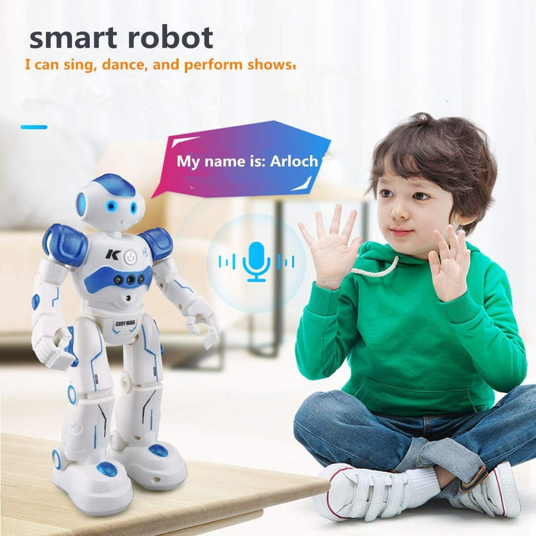 "Interaktiver blauer/rosa Bildungsroboter NovaBot tanzt und lernt, fördert Spiel und Bildung bei Kindern."