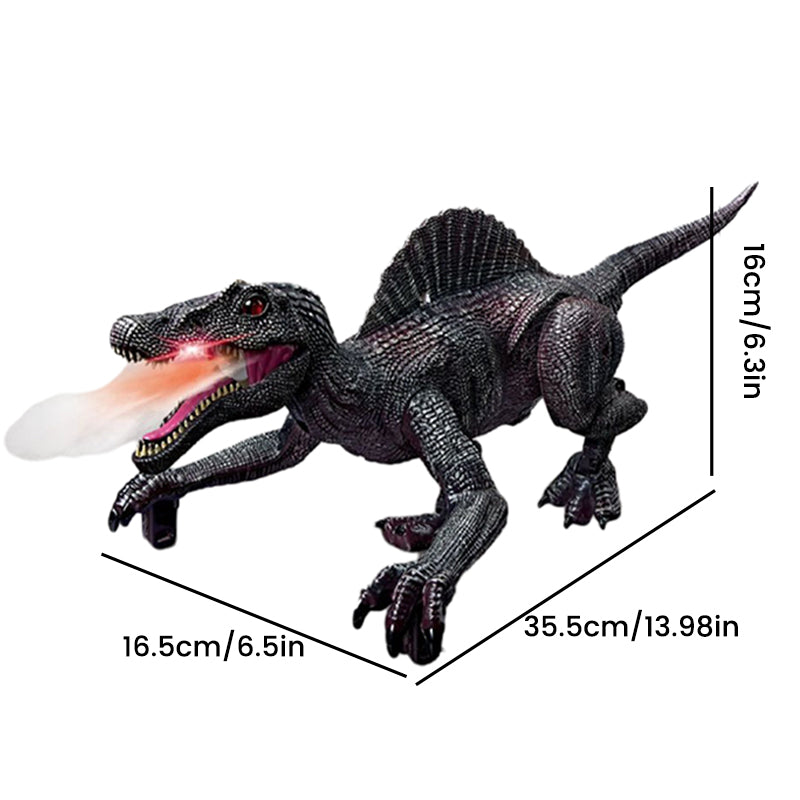 Interaktiver Dino-Spielzeug mit Nebel, LED, lebensechten Bewegungen für Kinder - Abenteuer im prähistorischen Stil.